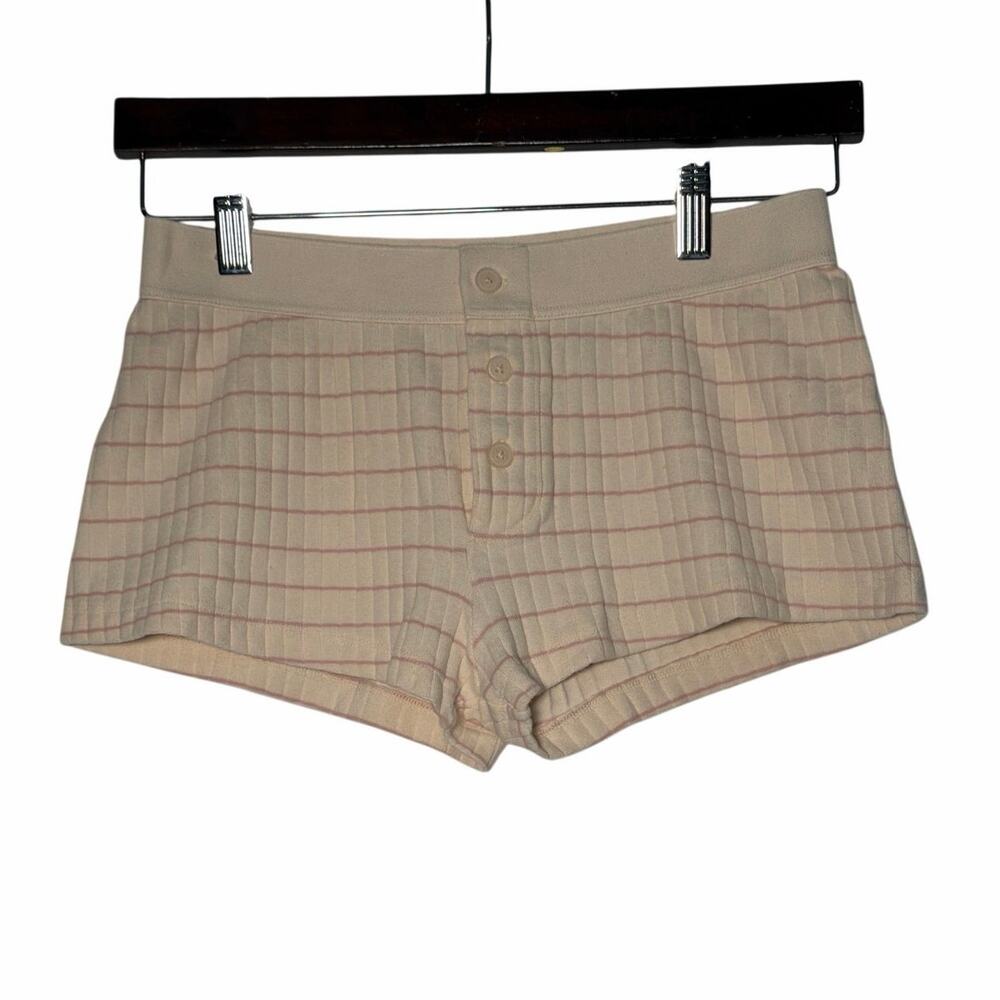 Brandy Melville Pajama Short S Cream PK Striped Intimates Pajama Lounge